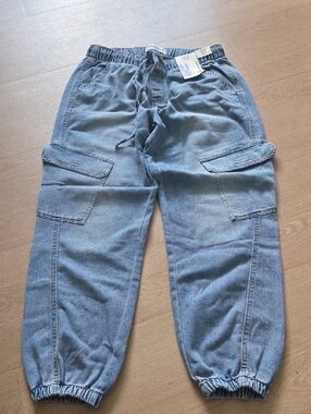 NWT Jean Joggers Womens Medium Medium Wash